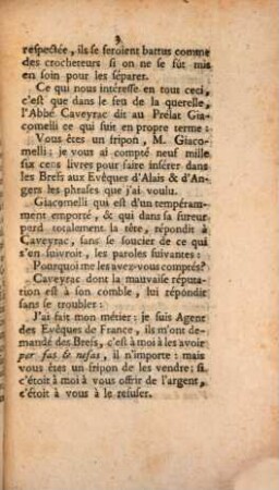 Extrait De Deux Lettes De Rome, Au sujet des nouveaux Brefs envoyés aux Evêques de France : De Rome le 9 Avril 1765.