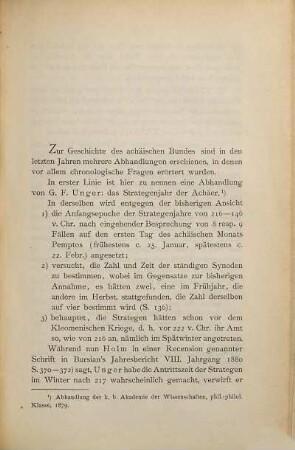 Studien zur archaeischen Bundesverfassung