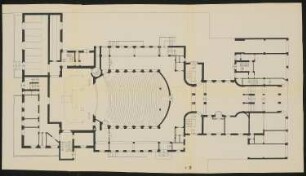 Residenztheater, Wiesbaden: Grundriss 1:100