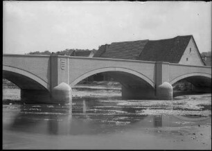 Neckarbrücke Neckartenzlingen Ansicht von Juli 1927