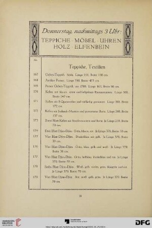 Donnerstag, nachmittags 3 Uhr (Nr. 167-321)