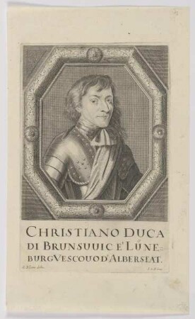 Bildnis des Christiano Duca di Brunsuuic et Lüneburg