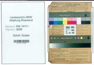 Entnazifizierung Gustav Scholl , geb. 01.02.1900 (Fraeser)