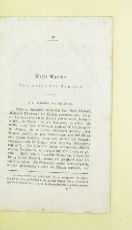 Erste Epoche. Rom unter den Königen