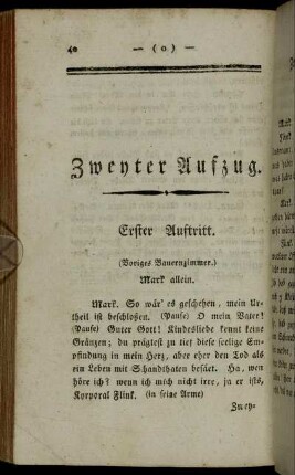 Erster Auftritt. - Zehnter Auftritt.