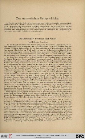 64: Die Kirchspiele Breitenau und Nauort