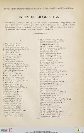 Index epigrammatum