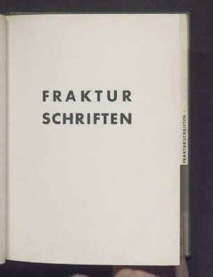 Fraktur Schriften