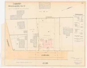 Garten Dr. Manfred Dunkel, Köln: Lageplan des Vermessungsamtes Köln 1:250
