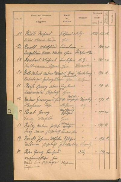Standesamtsbuch der Stadt Aschaffenburg: Register Eheschließungen 1927 - 1929