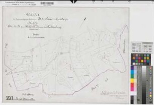 Westerkappeln (Westerkappeln), Zusammenlegung Hambüren-Handarpe, Urkarte I Flur 26 tlw. Kleinmetten