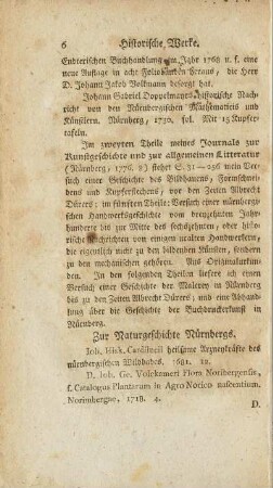 Zur Naturgeschichte Nürnbergs