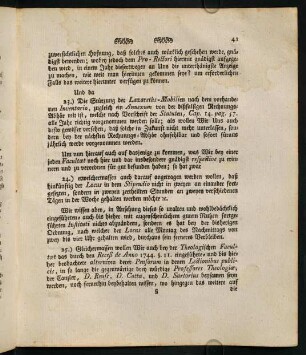 23. "Die Stürzung der Lazareths-Mobilien nach dem vorhandenen Inventario [...]"