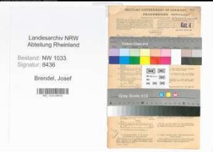 Entnazifizierung Josef Brendel , geb. 15.06.1896 (Polizeibeamter)