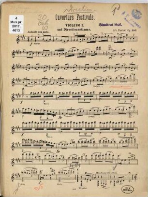 Ouverture festivale : op. 196