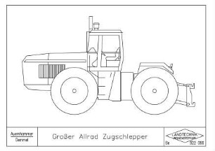 Großer Allrad-Zugschlepper
