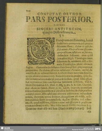 Pars Posterior, Sistens Sinceri Antithesin, eiusque Destructionem