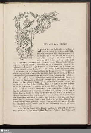 Mozart und Italien