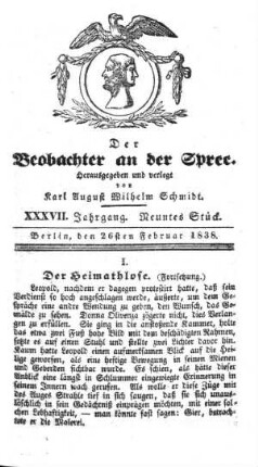 9. Stueck, 26. Februar 1838