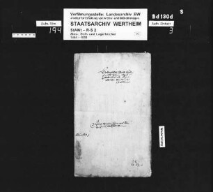 Heidenfelder (Marktheidenfelder) Gültbuch, 16 Malter Korn und 1,5 Malter Hafer, anno 1616 Jahr verneuert worden