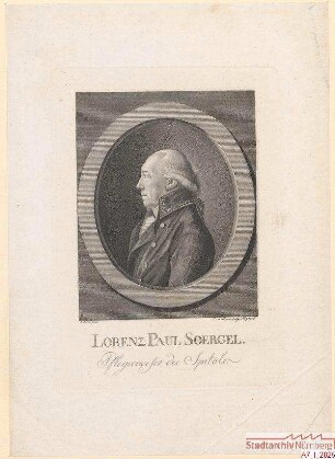 Lorenz Paul Soergel, Pflegverweser des Spitals