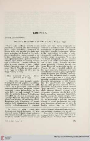 1: Muzeum Historii Wawelu w latach 1949 - 1952
