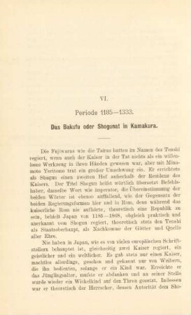VI. Periode 1185 - 1333
