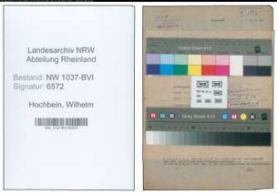 Entnazifizierung Wilhelm Hochbein , geb. 02.04.1892 (Handlungsbevollmaechtigter)