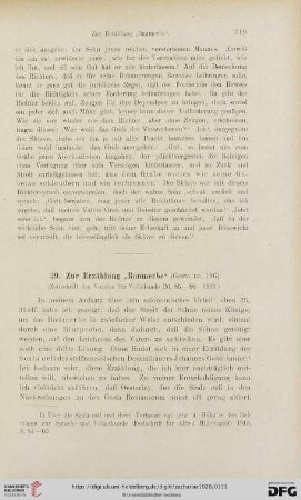 39. Zur Erzählung ,Baumerbe' (Gesta nr. 196)