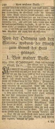 I. Von wahrer Busse
