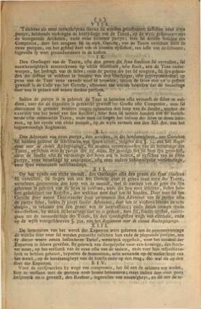 Reglement Provisionneele Van Den Keyser Ende Koninck, Raeckende de judicieele Taxen : Van den 10 April 1787