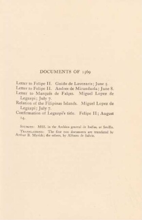 Documents of 1569