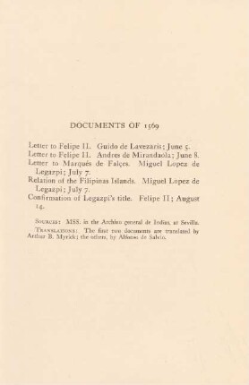 Documents of 1569