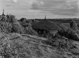 Strohhütten : Rundhütten einer Siedlung im abessinischen Hochland
