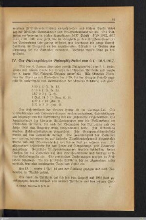 IV. Der Stellungskrieg im Gyimez-Uz-Gebiet