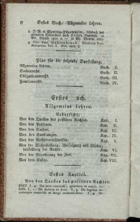 Erstes [B]uch. Allgemeine Lehren
