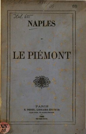 Naples et le Piémont