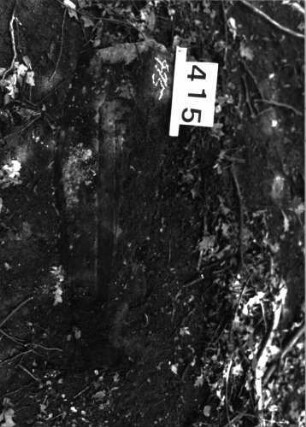 Grabstein 415 (Index: 99897506) Beschreibung: Fragment: Grabstein 415