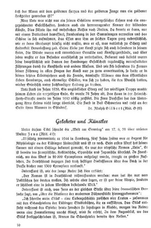 Gelehrte und Künstler