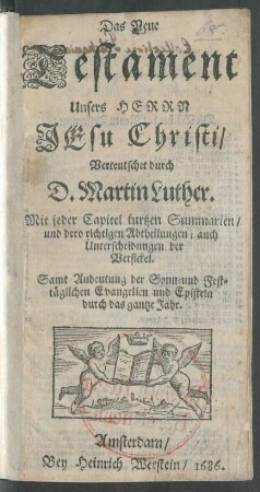 Das Neue Testament Unsers Herrn Jesu Christi