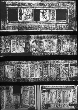 Darmstadt, Legende von Adam und Eva, byzantinischer Elfenbeinkasten, Museumsbestand, heutiger Standort/Zuschreibung unklar