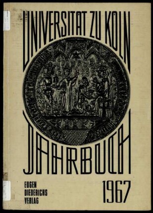 Jahrbuch der Universität zu Köln / 2.1967