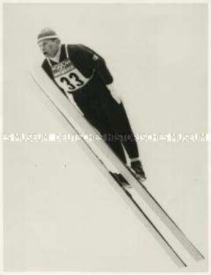 Der deutsche Skispringer Georg Thoma bei den Olympischen Spielen in Innsbruck