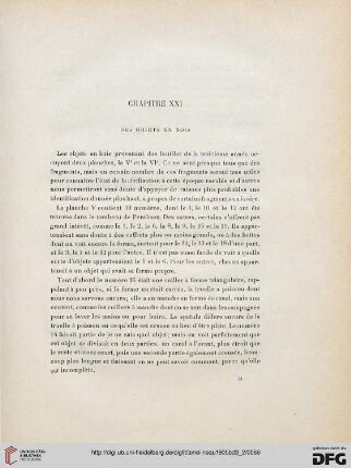 Chapitre XXI: Des objets en bois