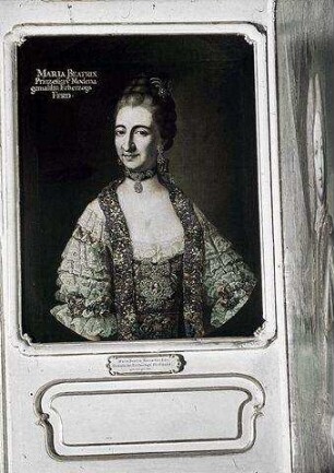Porträt der Prinzessin Maria Beatrix von Este-Modena, Erzherzogin von Österreich, Herzogin von Modena