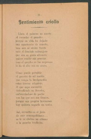 Sentimiento criollo