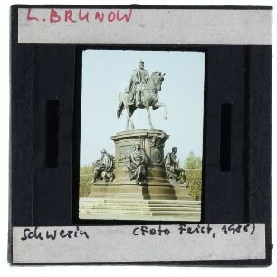 Schwerin, Schlosspark, Reiterdenkmal Friedrich Franz II.