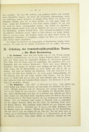 XI. Gründung des brandenburgisch-preußischen Staates.