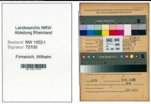 Entnazifizierung Wilhelm Firmenich , geb. 17.02.1920 (Schlosser)