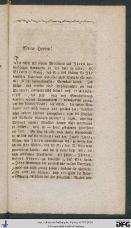 Meine Herren!